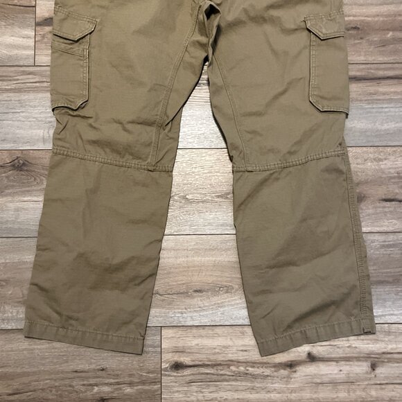 Men's Carhartt Force Cargo Pants 40x30 Tan Ripstop Work 101148 257 Relaxed - Picture 9 of 12